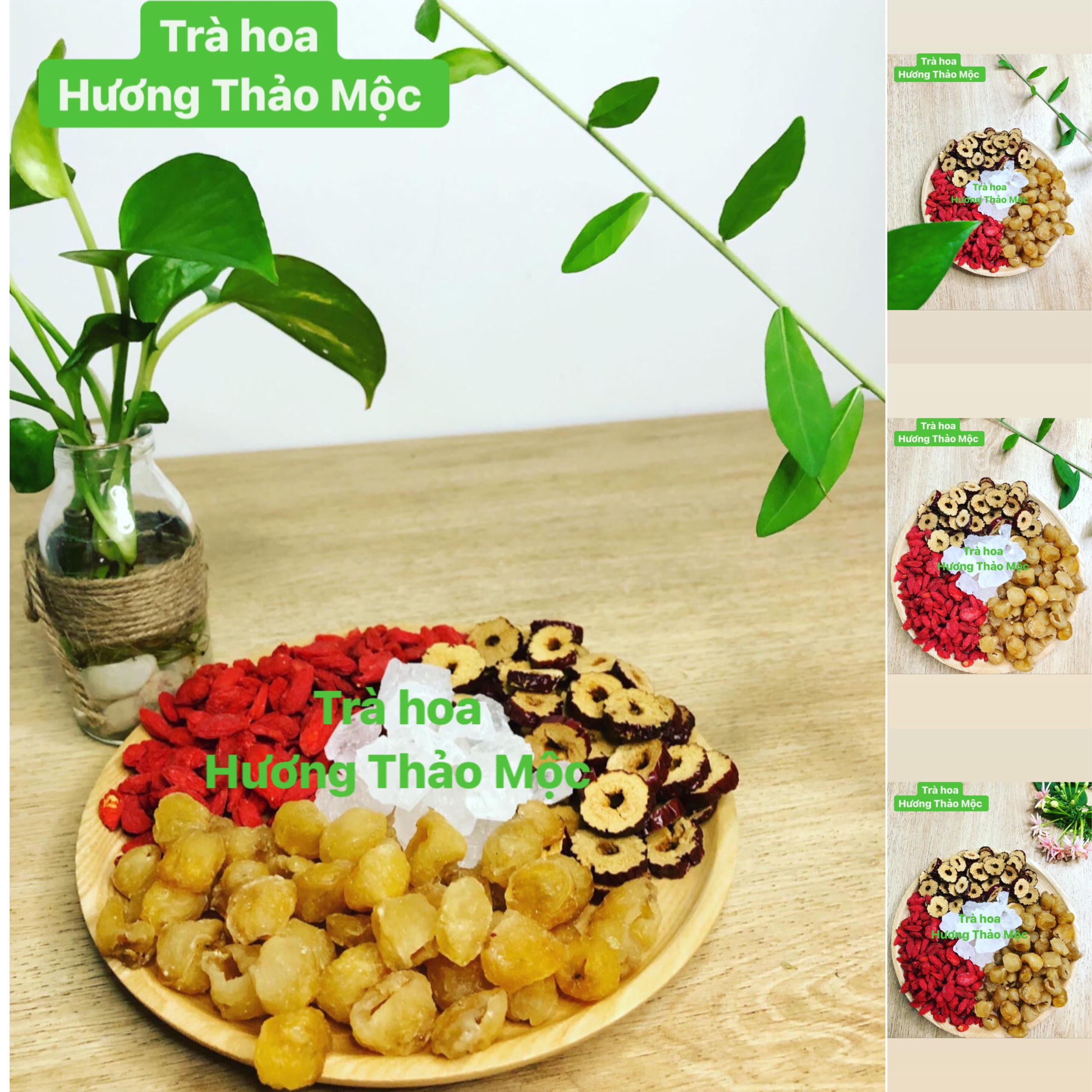 Trà Dưỡng Tâm (Táo Đỏ - Kỷ Tử - Long Nhãn) - Trà Hoa Natural Thảo Mộc