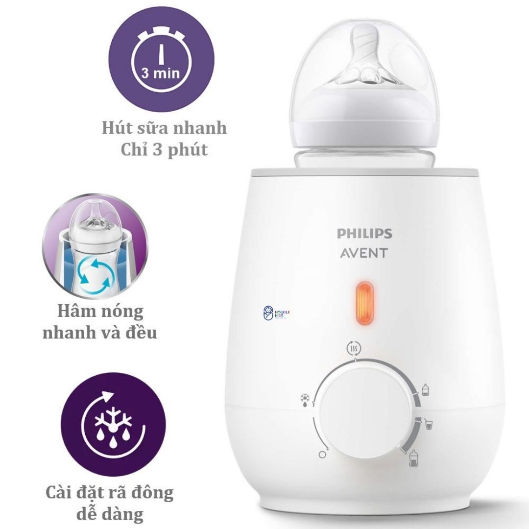 [CHÍNH HÃNG] Máy hâm sữa và thức ăn Philips Avent Siêu Tốc SCF355/09
