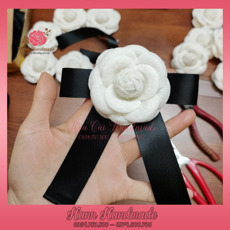 Nơ Cài Áo Cao Cấp Phối Nơ Cao Cấp [HANN HANDMADE - Hoa cài áo, phụ kiện thời trang sỉ]