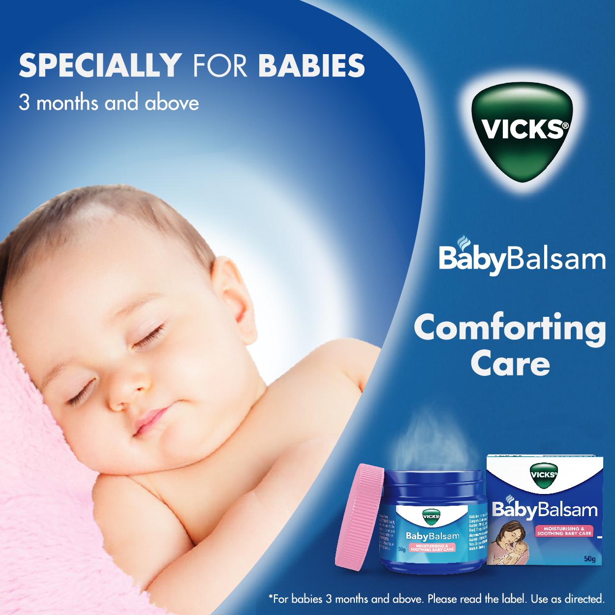 Dầu giữ ấm cho bé Vick Baby Balsam Úc