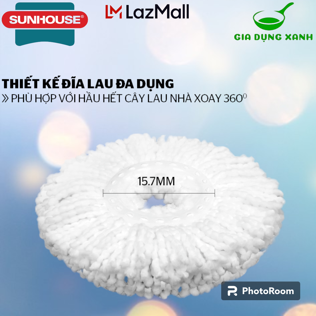 Bông Lau Nhà 360 Độ SUNHOUSE KS-CO350M (33k)