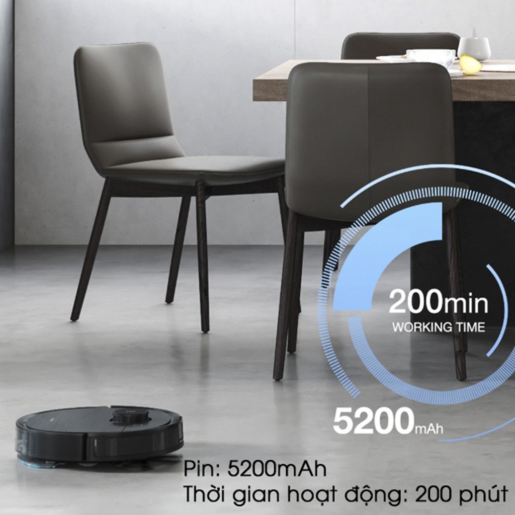 Robot lau nhà tự động đổ rác DEEBOT T8 AIVI Plus mới 100%