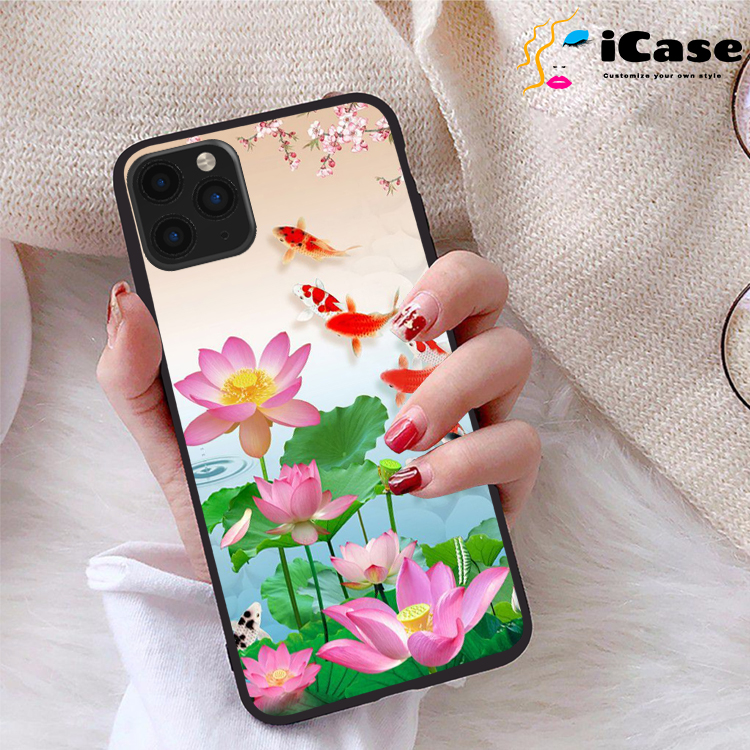 Ốp lưng iPhone 11 Pro Max viền dẻo TPU BST Sen