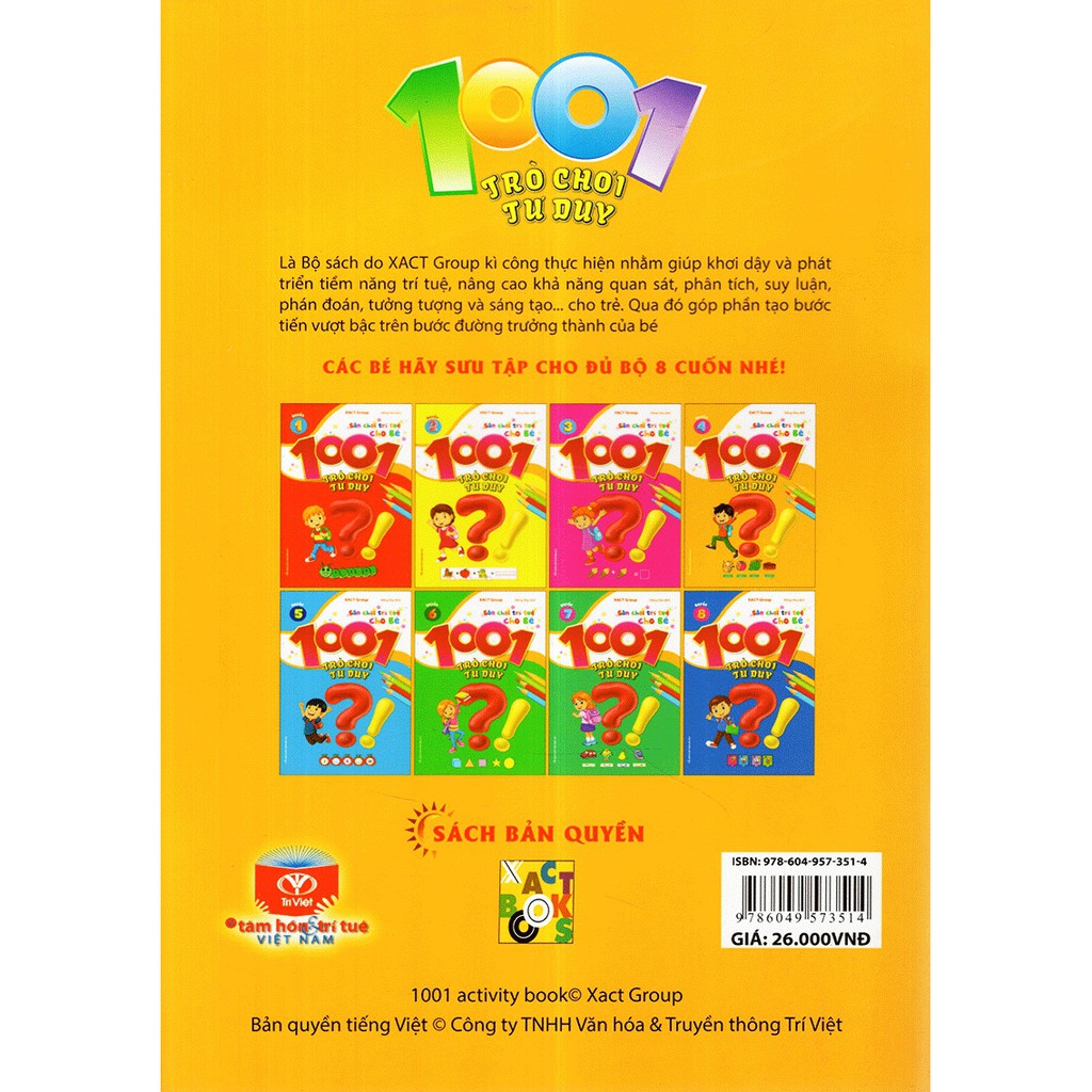 1001 Trò Chơi Tư Duy - Quyển 4