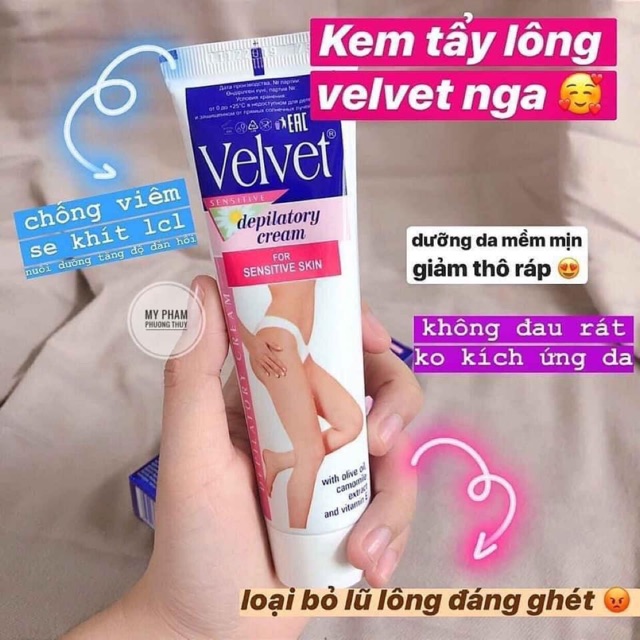 Kem tẩy lông Velvet