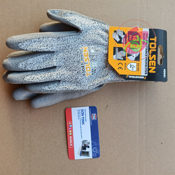 Găng tay bảo hộ chống cắt cấp độ 5 cỡ 10 Tolsen 45041