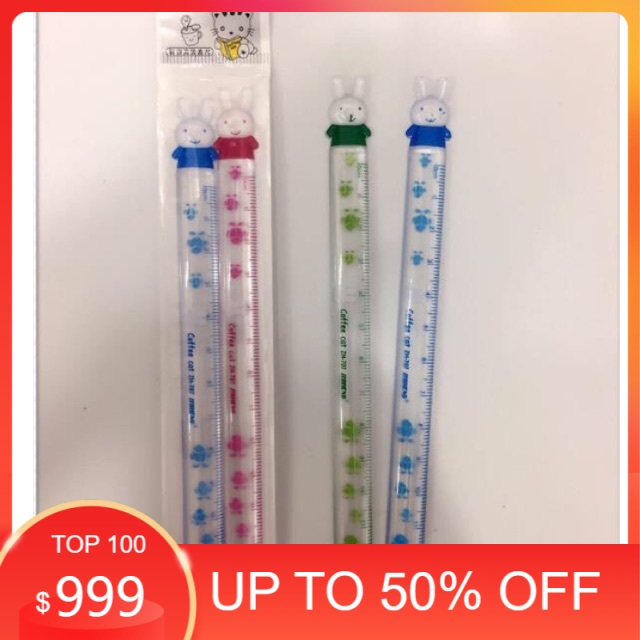Túi 2 chiếc thước kẻ thỏ 12cm 707