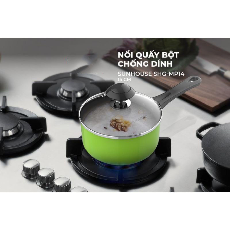 Nồi nấu bột cho bé Sunhouse 14cm