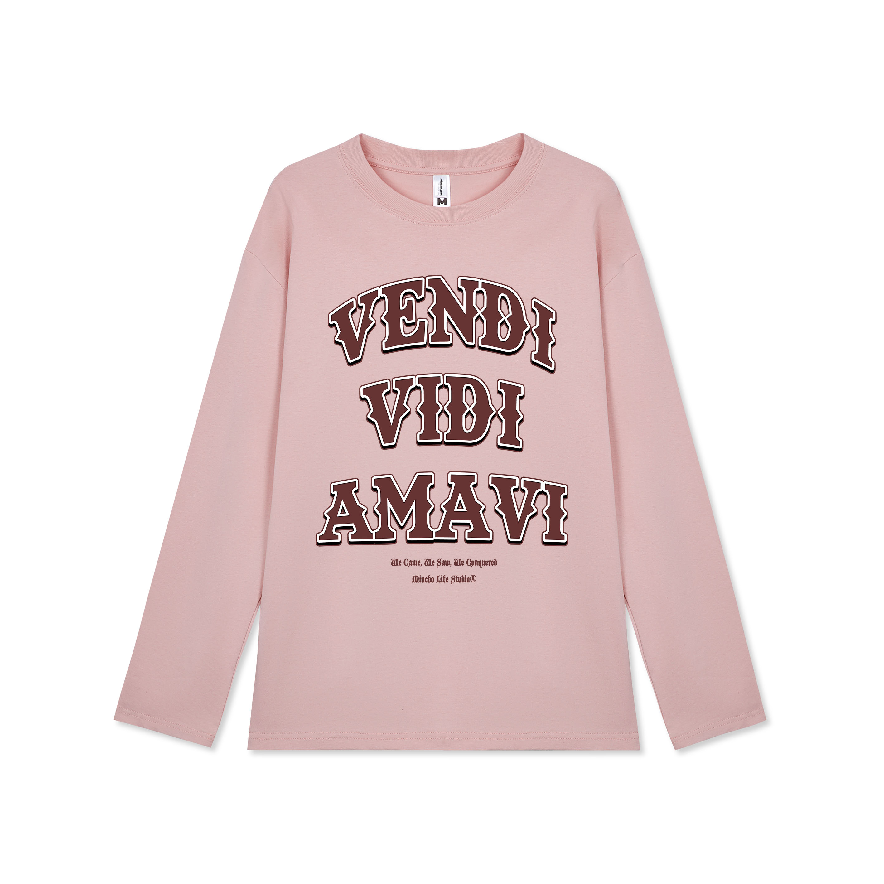 Áo tay dài nữ nhiều màu Miucho AD006 chất cotton co giãn in basic