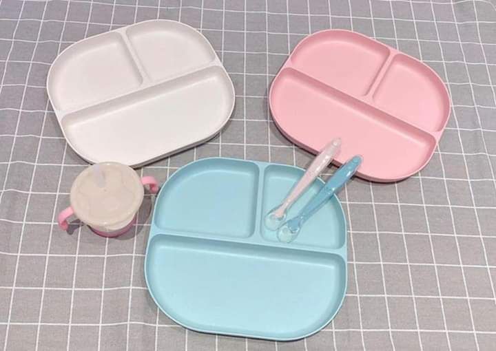 Set thìa ăn dặm silicon Aag cho bé