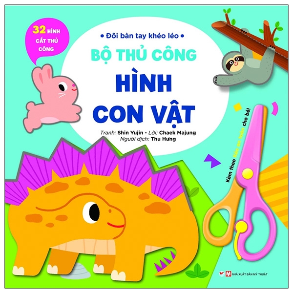 Fahasa - Đôi Bàn Tay Khéo Léo - Bộ Thủ Công Hình Con Vật - Tặng Kèm Chiếc Kéo An Toàn