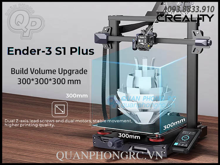 Máy In 3D CREALITY Ender 3 S1 Plus FDM Printer 300*300*300mm