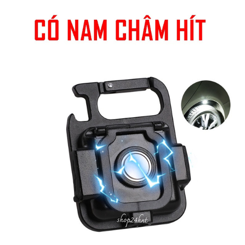 Đèn Pin Móc Khóa Mini Siêu Sáng Đèn LED COD Mini Bỏ Túi Sạc Type C