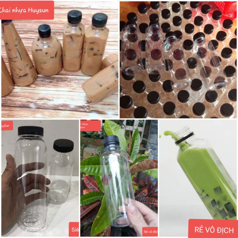 100 chai đựng trà sữa 100ml, 330ml