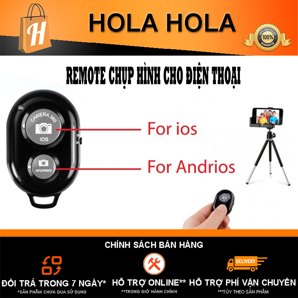 Remote Chụp Hình Cho Điện Thoại (Hỗ trợ Android và iOS) GIAO MÀU NGẪU NHIÊN