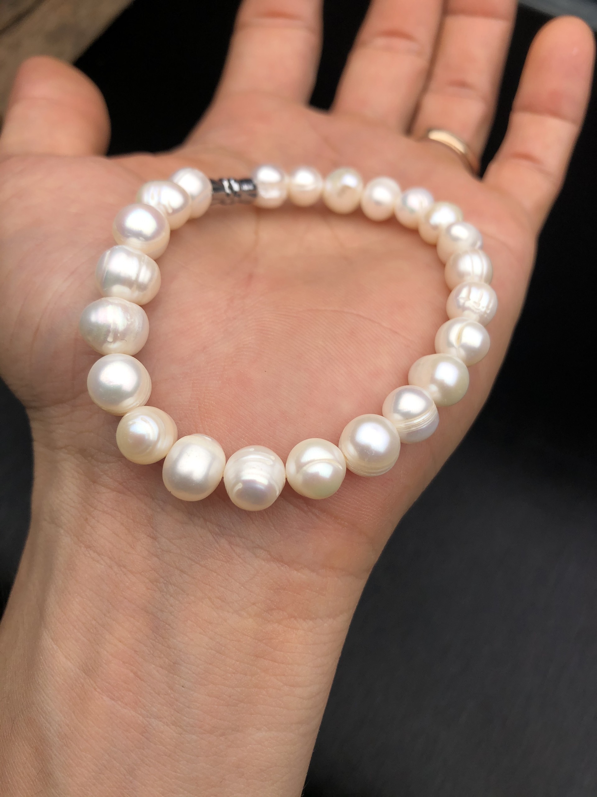 [FreeshipMAX] Vòng tay trai nuôi nước ngọt 8-9mm