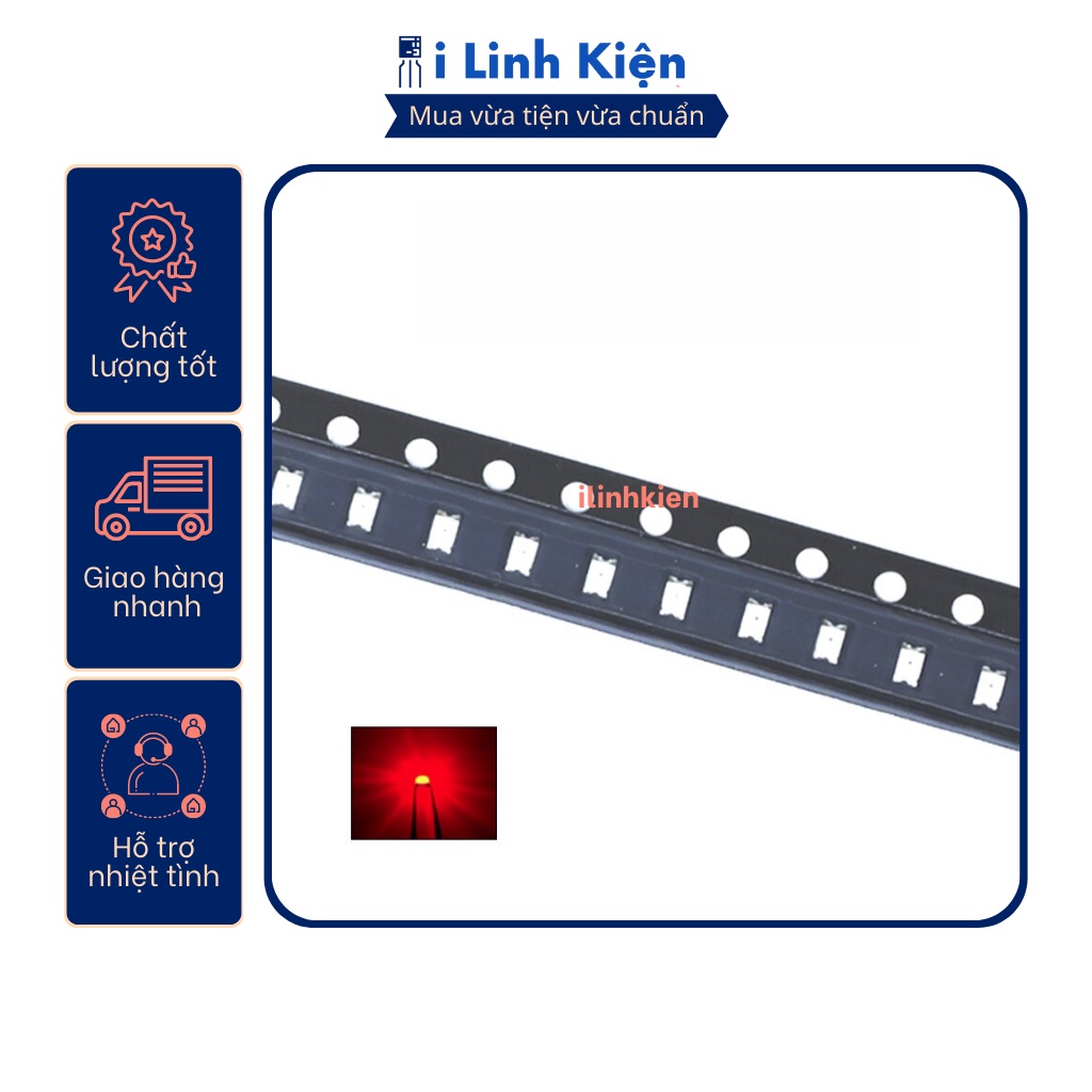 LED dán 0805 đủ các màu 10 chiếc