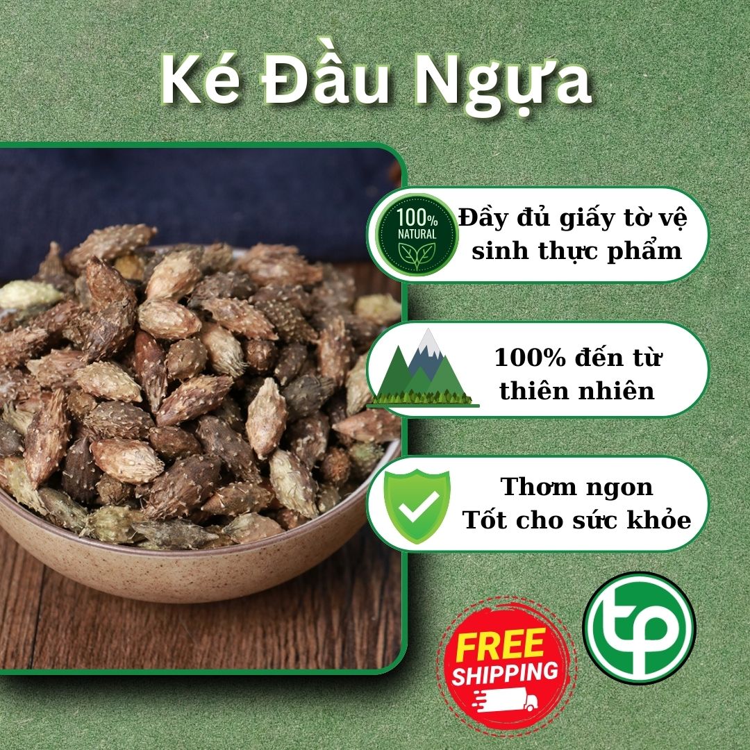 [Túi lớn loại 1kg] Ké đầu ngựa khô - Thảo Dược Tấn Phát - hỗ trợ cải thiện sức khoẻ giúp giảm đau răng và nấm tóc cực kỳ hiệu quả