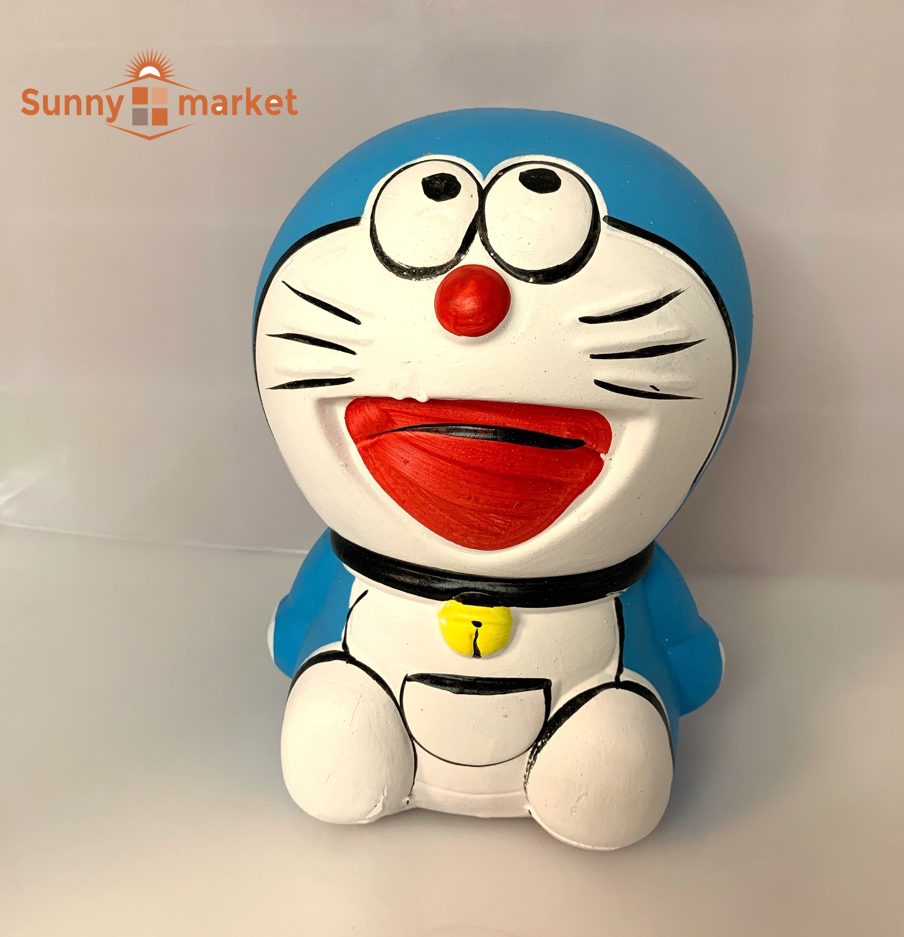 Heo đất tiết kiệm dễ thương hình Doremon