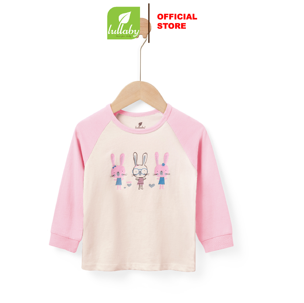 Lullaby - áo dài tay raglan bé gái nh228v
