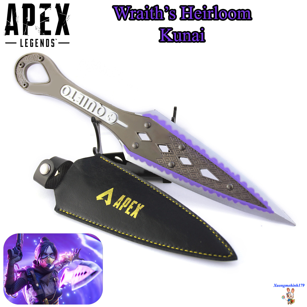 Mô hình Cosplay Apex Legend Kunai Wraith Heirloom Kim loại 30cm