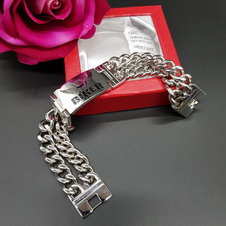 Lắc tay Nam Biker inox cao cấp