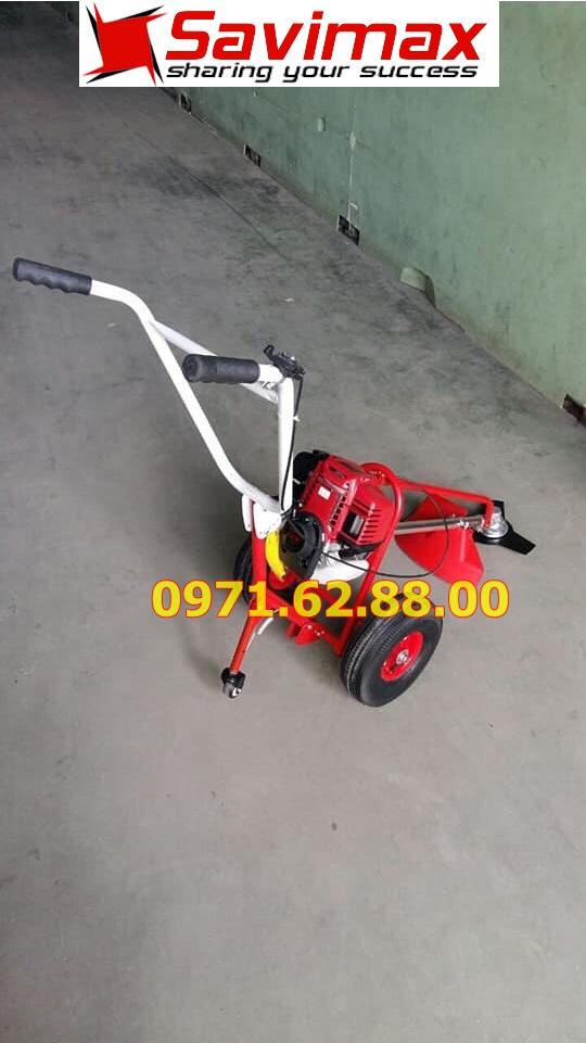 Máy cắt cỏ đẩy tay Honda GX35 Máy cắt cỏ đẩy tay Okasu ( Loại 2 tay cầm ) Động cơ 4 Thì