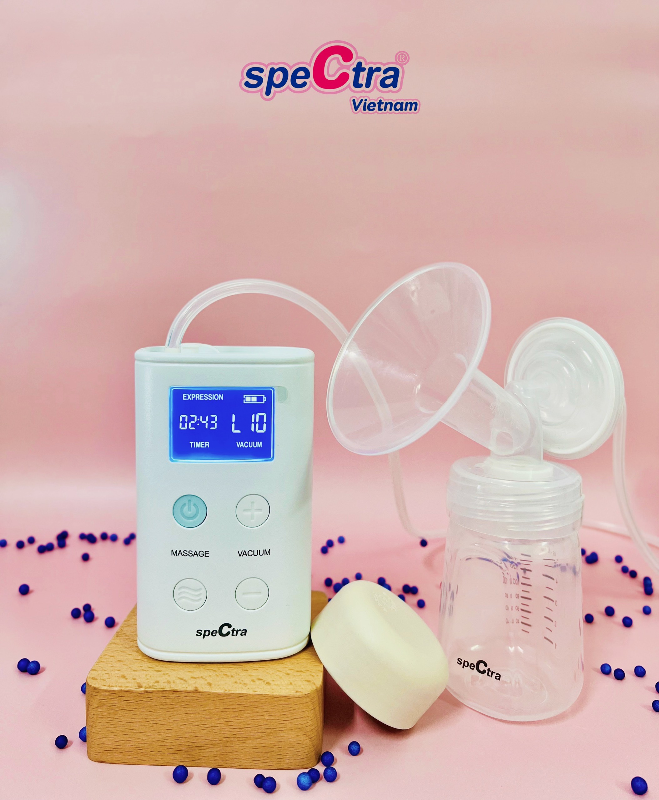 Máy Hút Sữa Điện Đôi Spectra 9 Plus Công Nghệ Hút 2 Giai Đoạn, Màn Hình LCD, Điều Chỉnh Dễ Dàng, Thiết Kế Nhỏ Gọn