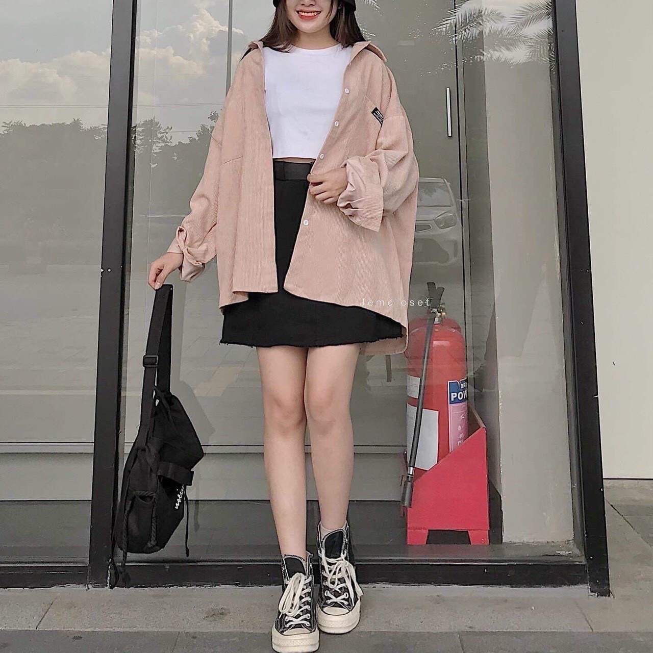 [HCM]áo khoác kaki nhung sơ mi