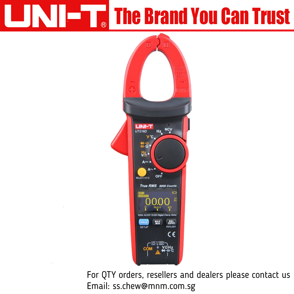 [HCM]UNI-T UT216D 600A True RMS Digital Clamp Meter