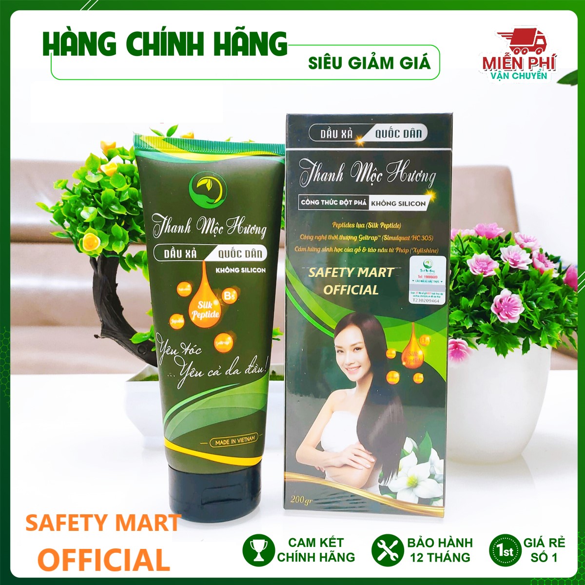 Dầu xả Thanh Mộc Hương dầu xả siêu mượt mà kích thích mọc tóc