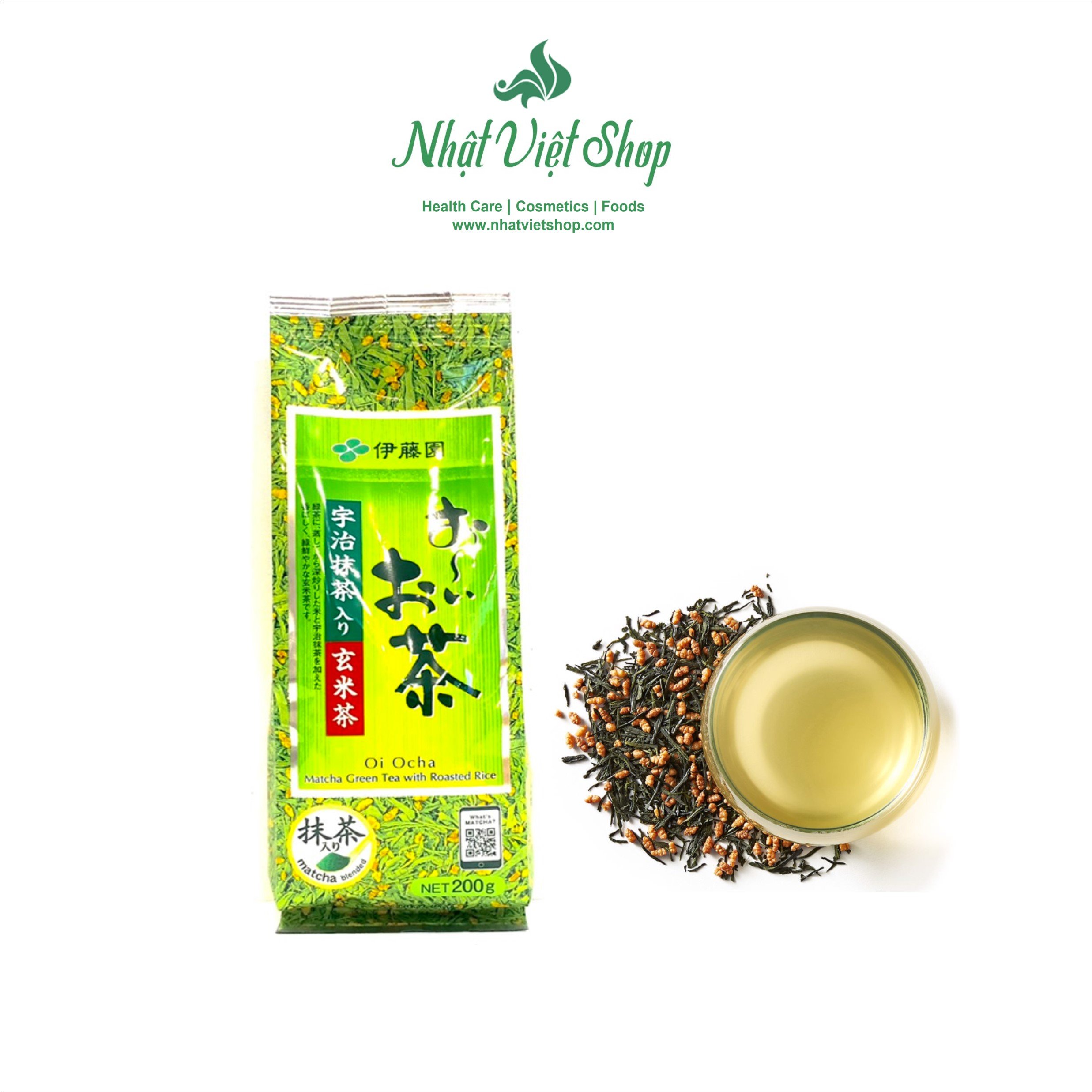 Trà Xanh Gạo Lứt Rang Itoen Oi Ocha 200g