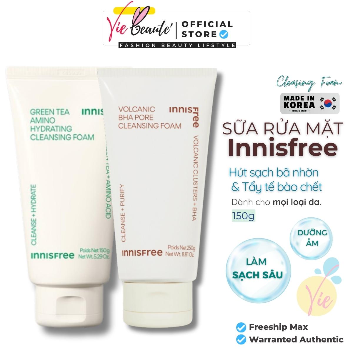 Sữa Rửa Mặt Innisfree Cleansing Foam 150ml (Mẫu mới)