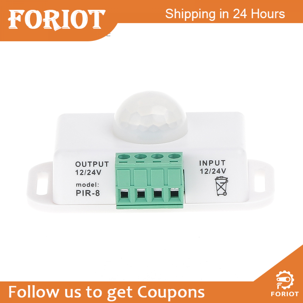Foriot Đèn LED công tắc cảm biến hồng ngoại ánh sáng DC12V 24V 6A tự động điều chỉnh công tắc cảm biến dò hồng ngoại mô-đun công tắc đèn LED dải ánh sáng