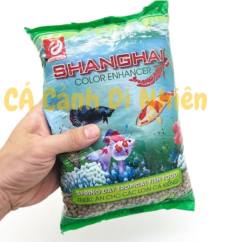Thức ăn cho cá cảnh ShangHai hạt TRUNG 500g