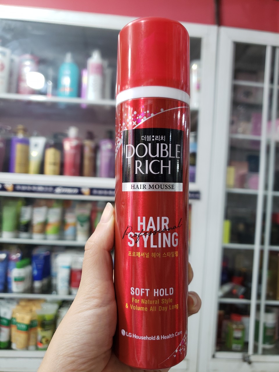 [HCM]Mousse tạo kiểu tóc Double Rich Soft Hold 150ml