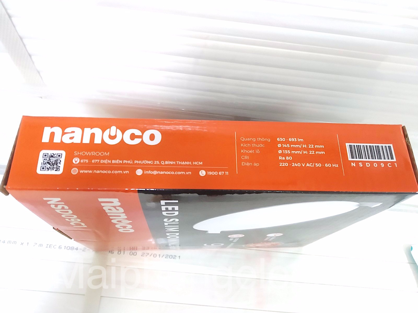 Đèn LED downlight âm trần siêu mỏng Nanoco 3 chế độ sáng 6W (NSD06C1)- 9W (NSD09C1)  Panasonic