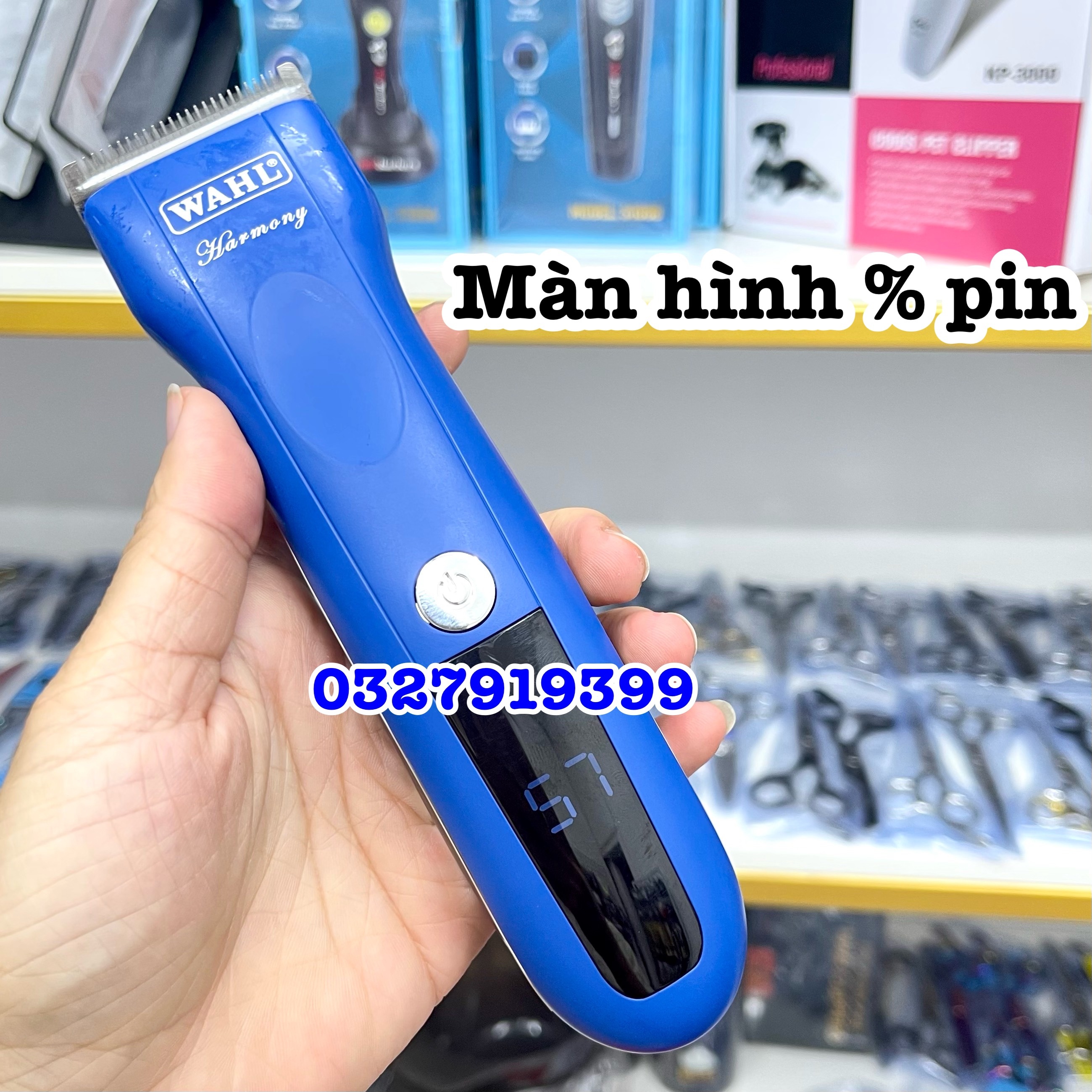 WAHL Tông Đơ Cắt Tóc Cao Cấp WAHL 2235 Màn Hình LCD Pin Lithium Năng Lượng Cao Lưỡi Thép Sắc Bén Thời Gian Sử Dụng 3.5 Giờ