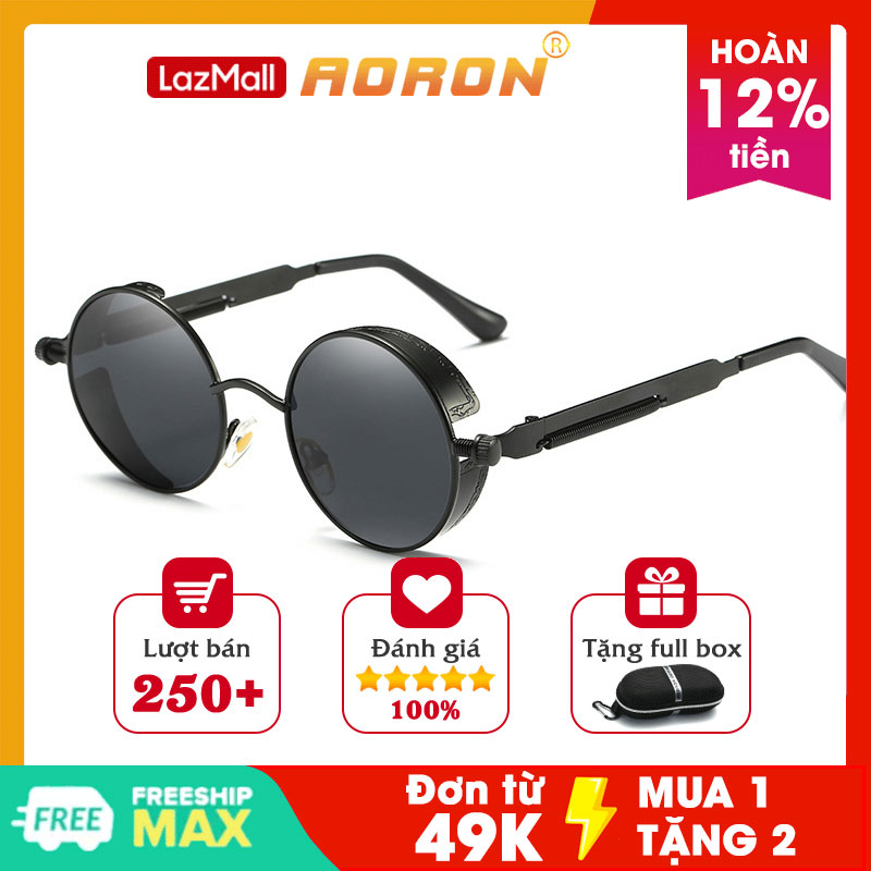 Kính Mắt Nam Gọng Tròn AORON, Kính Thời Trang Nam Hàn Quốc Cực Ngầu