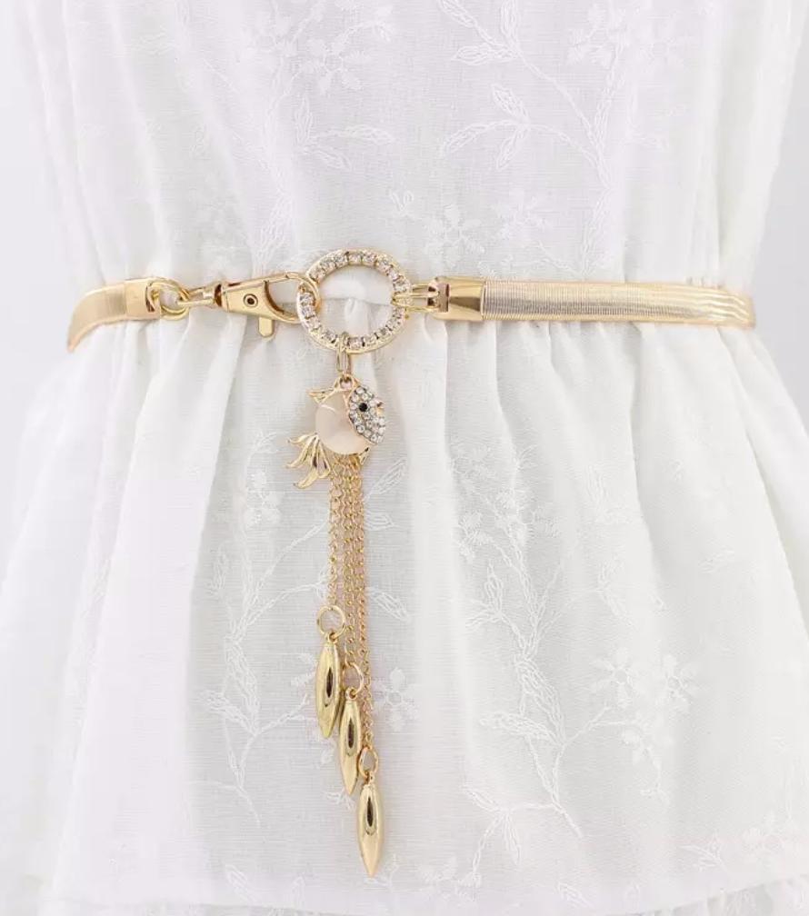 [HCM]Dây nịt nữ Thắt lưng nữ fish 1cm