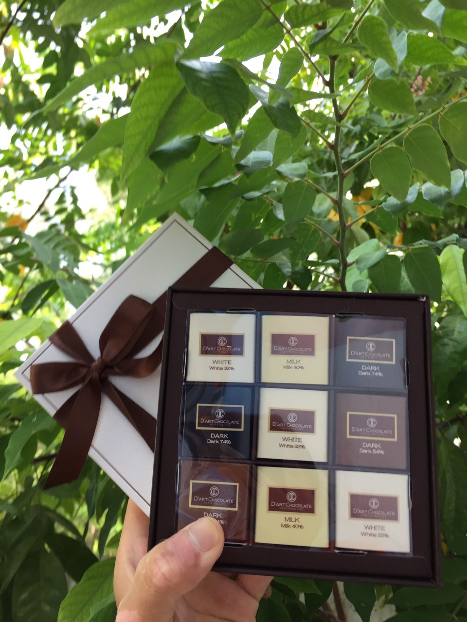 Hộp 36 viên socola nguyên chất D'art Chocolate ( 32%,40%,54%,74%)