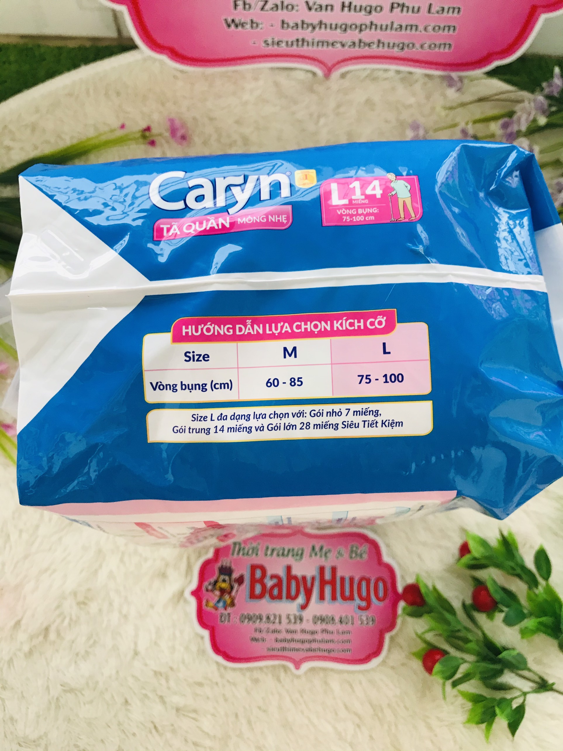 Tã Quần Người Lớn Caryn M16 / L14