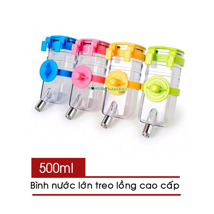 Bình nước lớn treo lồng cao cấp cho thú cưng - 500ml -