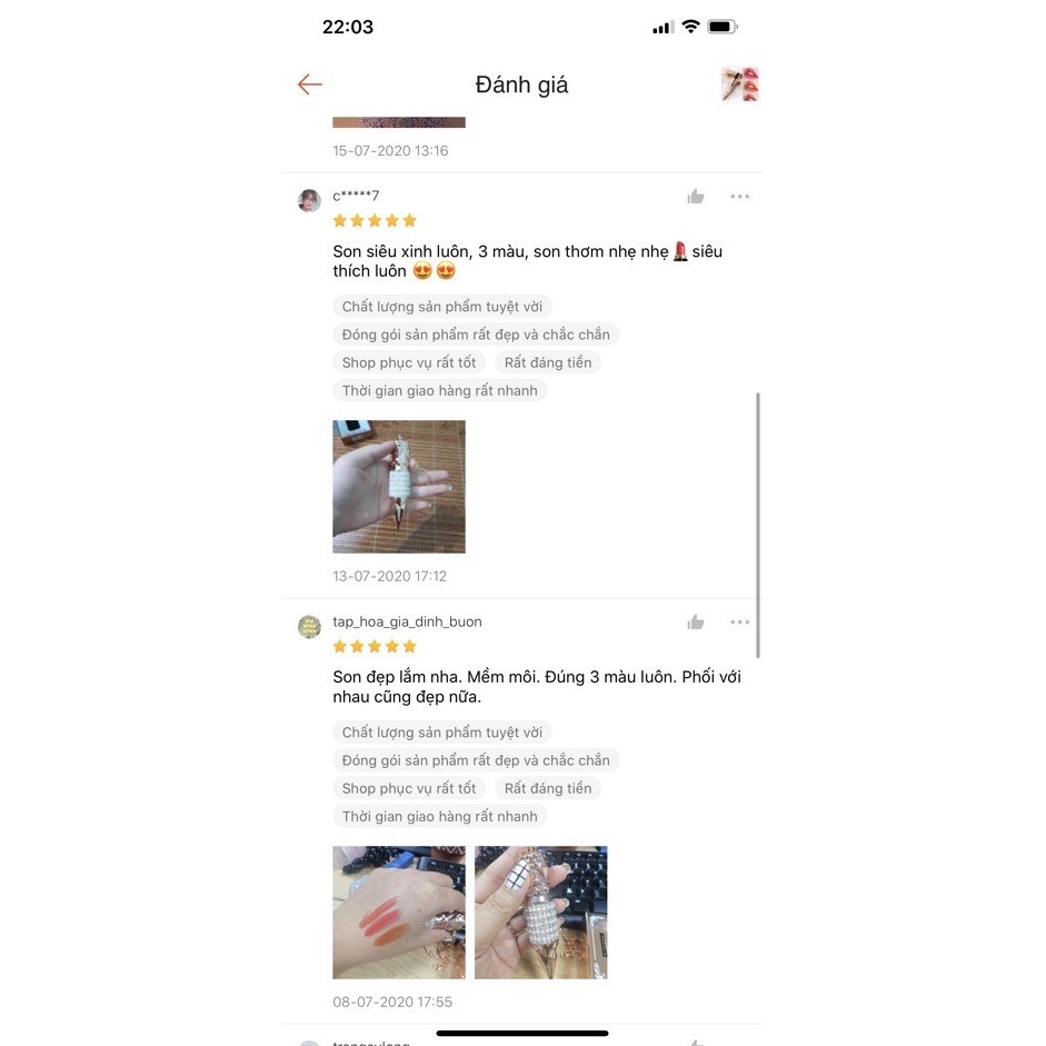 [HCM]Son 3 Màu AGAG Kim Cương