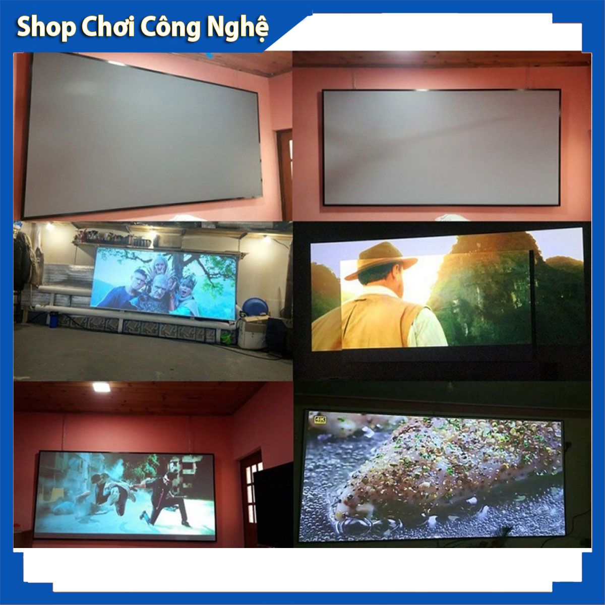 Màn hình máy chiếu phản quang 120 inh