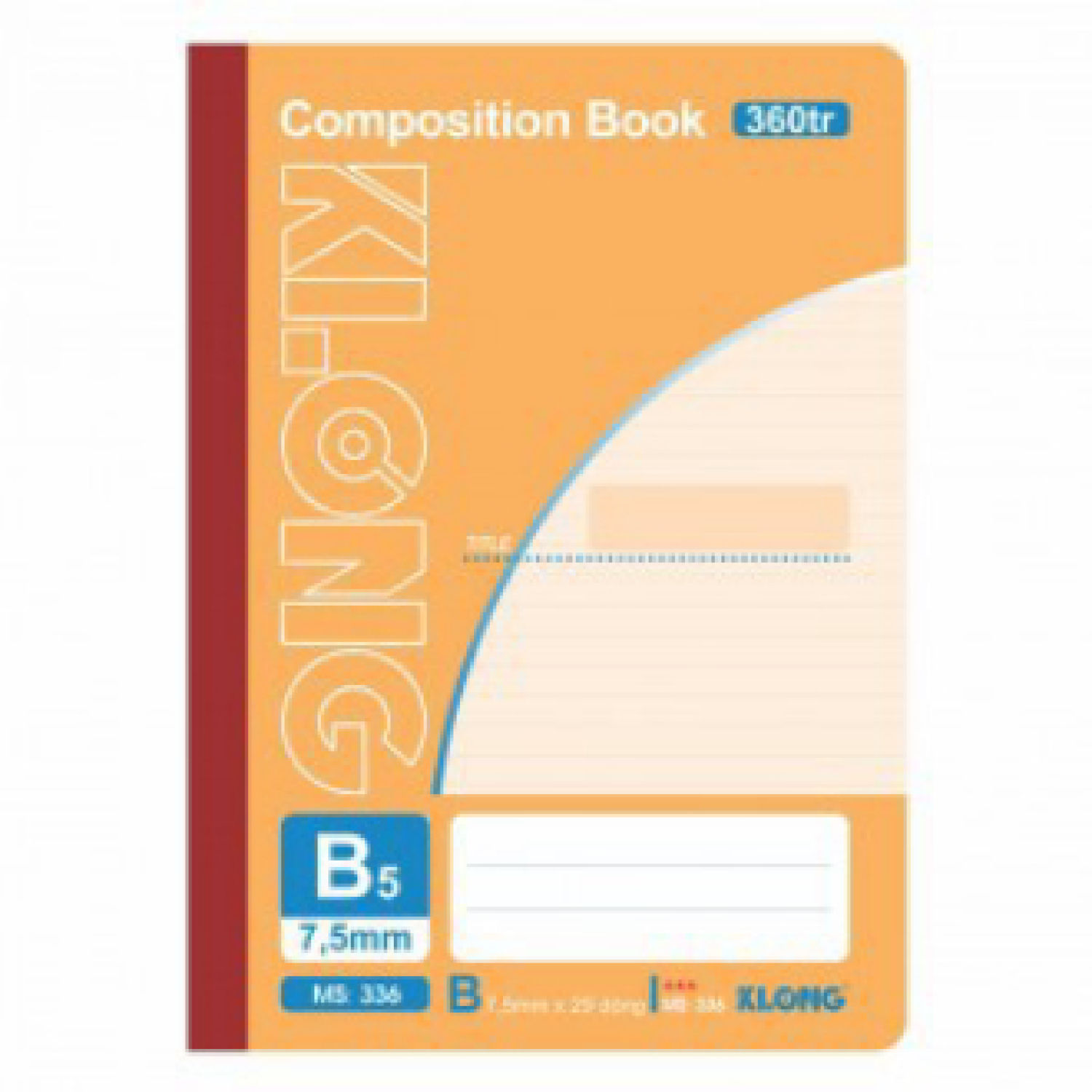 Sổ may KLONG 360tr B5 composition book; MS: 336
