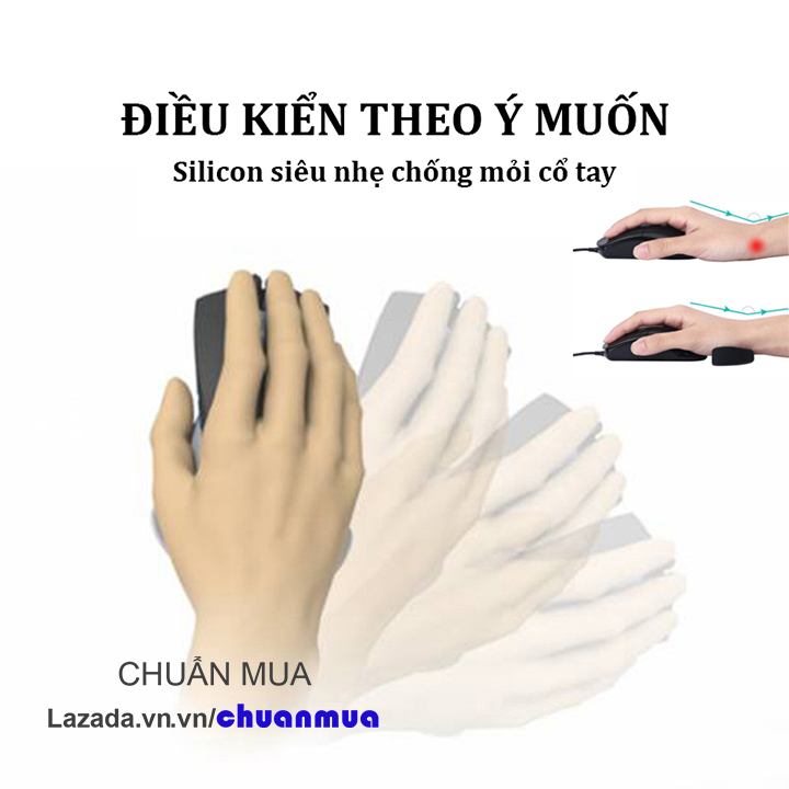 Ergonomic Mouse Rest Pad Mouse Wrist Rest (Silicon Mouse Pads Anti-fatigue Gaming Wrist Pads Super Smooth)