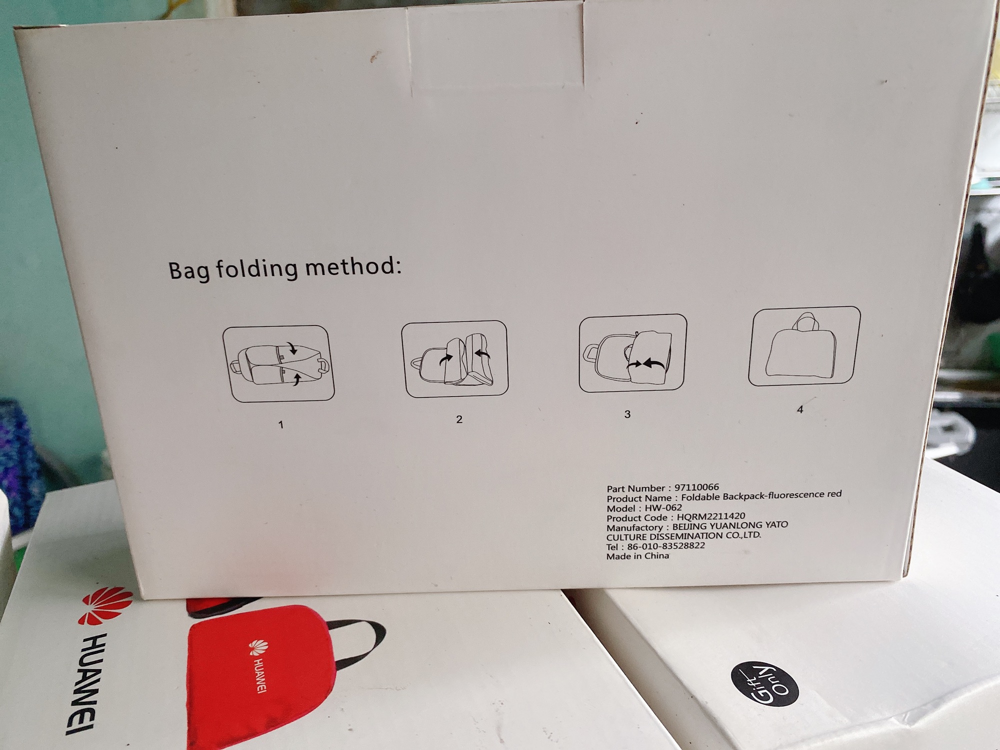 [HCM]Balo Huawei vải dù - màu đỏ