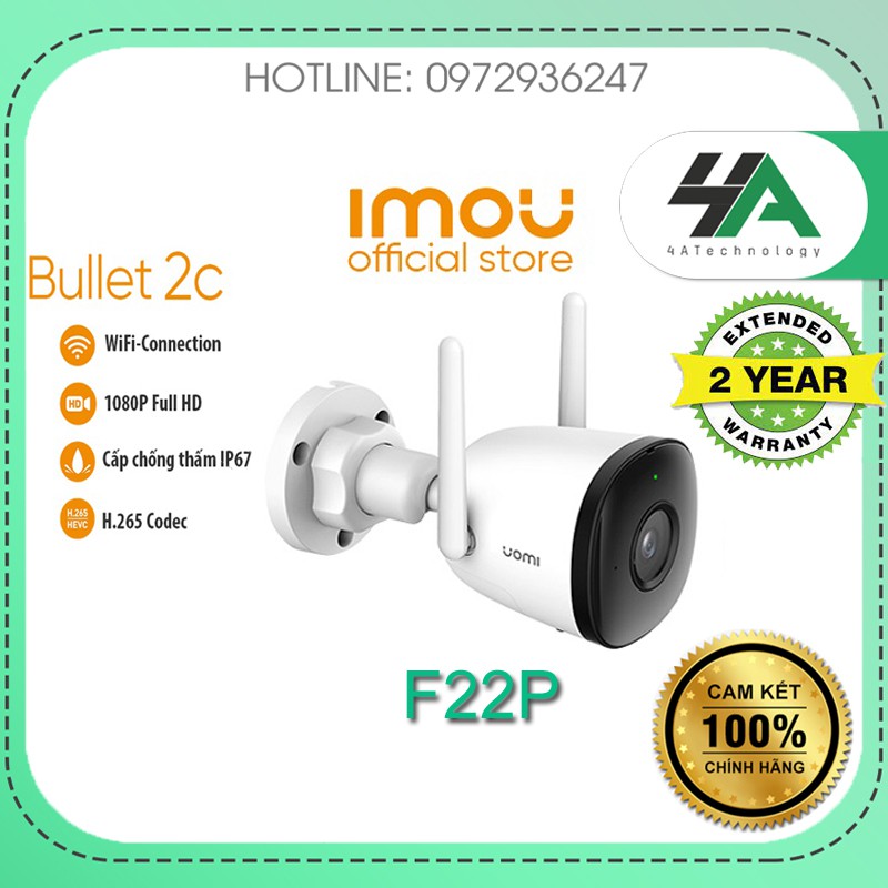 Camera wifi imou f22p f22 2mp 1080p có mic