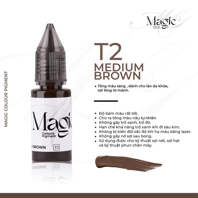Mực phun xăm bám màu nhanh MAGIC
